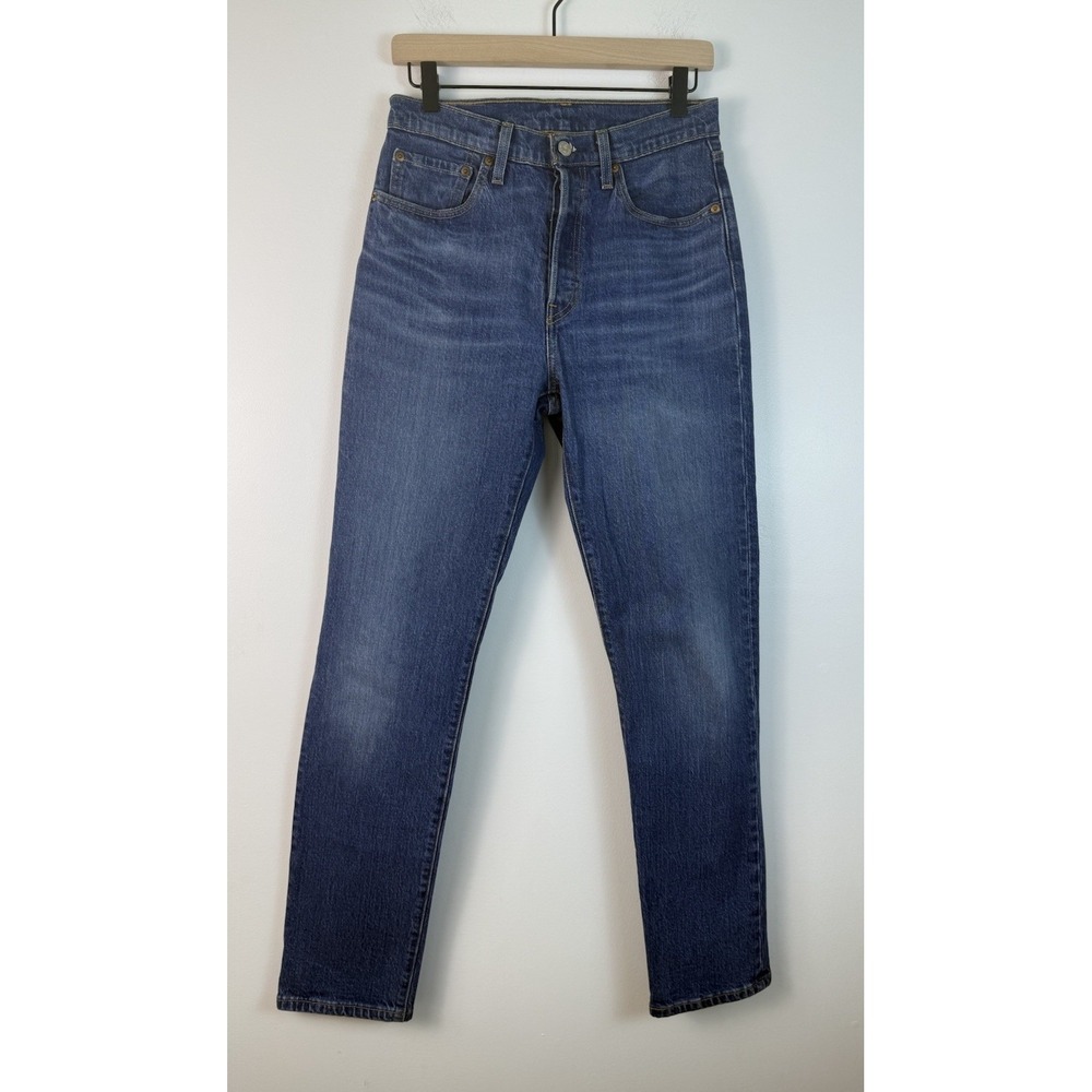 Levi's 501 Jeans Women's 27x32 Medium Blue Straight Leg Button Fly Denim Pants